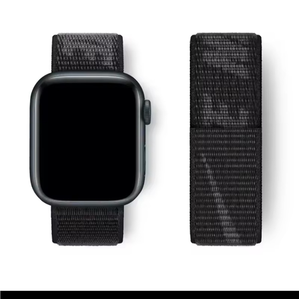 Black NIKE I Watch band IWATCH band swoosh  

Width: 38 40 41mm S10-42mm